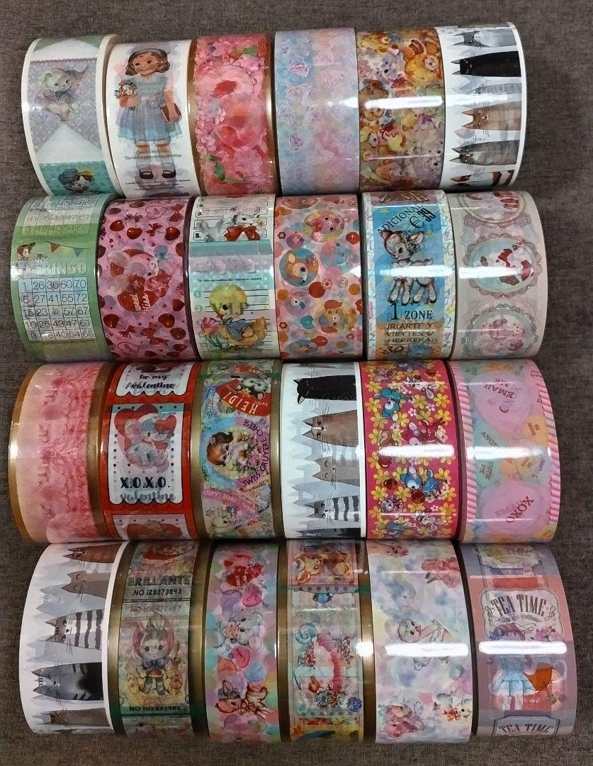 OPPテープ等 24本セット② (新品23本) レトロアニマル レトロガール OPPテープ等 24本セット 新23本 レトロアニマル レトロガール